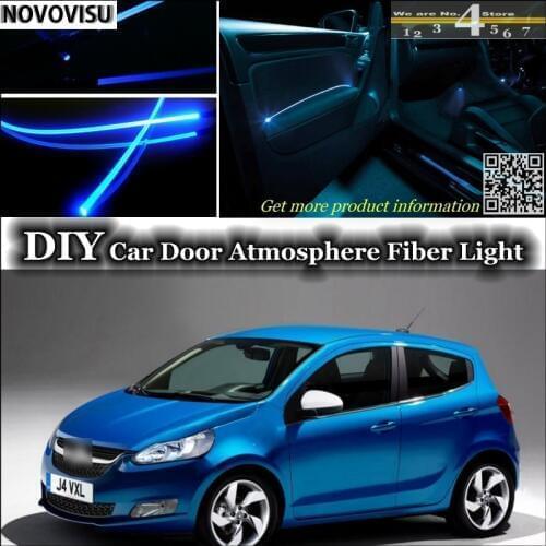 NOVOVISU For Vauxhall Viva interior Ambient Light Atmosphere Fiber Optic Band Lights Inside Door Panel illumination Not EL light