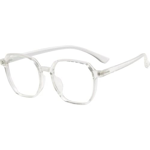 TR90 Oversized Square Spectacles Men and Women Lightweight Full Rim Transparent Glasses Frame For Prescription Optical Lenses