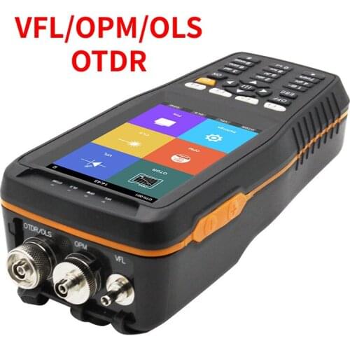 TM290T Smart OTDR 1310 1550nm with VFL/OPM/OLS OTDR Optical Time Domain Reflectometer 4inch touch screen monitor