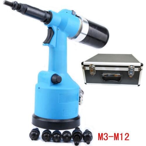 M3M4M5M6M8M10M12 Fully Automatic Rivet Nut Pneumatic Riveter Pneumatic Hydraulic Pull Cap Gun Automatic Rivet Nut Pneumatic Tool