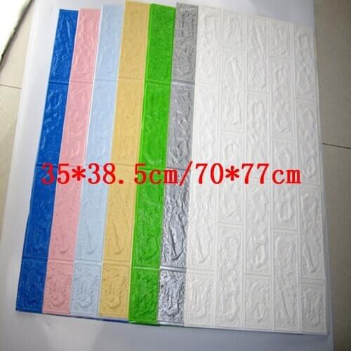 3D Self-Adhesive Wall Sticker Marble Wallpaper Imitation Brick DIY Home Decoration Wallpaper Kidroom Kitchen Bedroom