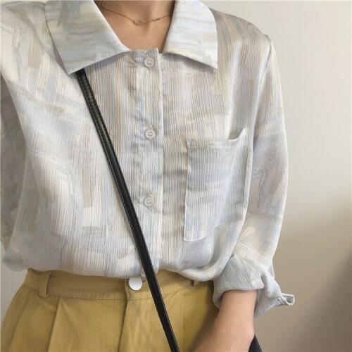 Womens tops and blouses chiffon blouse office shirt blusas mujer de moda 2020 long sleeve women shirts clothes Elegant Tops208