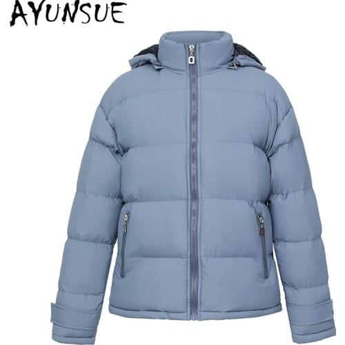 AYUNSUE Winter Jacket Women Hooded Coat Thicken Parkas Jackets for Woman 2021 Female Short Warm Clothes Parkas Mujer 2021 HLY102