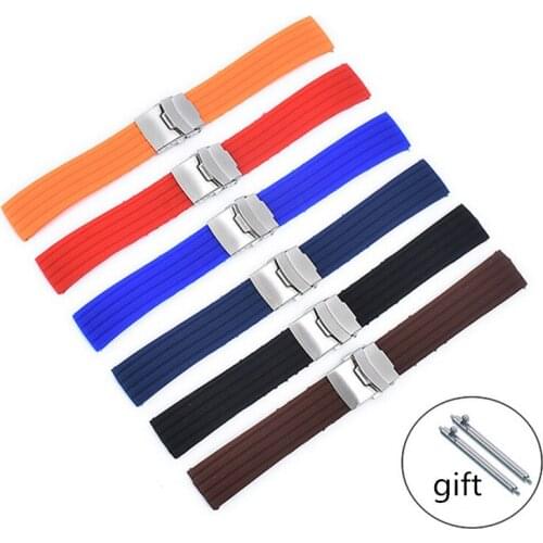 18mm 20mm 22mm 24 Smart Watches Band Silicone Strap Tire Pattern Quick Release Strap for Huawei GT2 Pro for Samsung Smart Watch