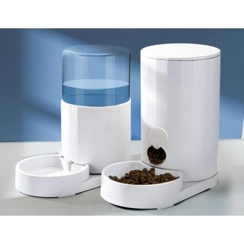 2.5L Pet Automatic Waterer Manual Dry Food Feeder device Pets Bowl Dog Cat Feeding Bowls for Small Medium Large cats dogs