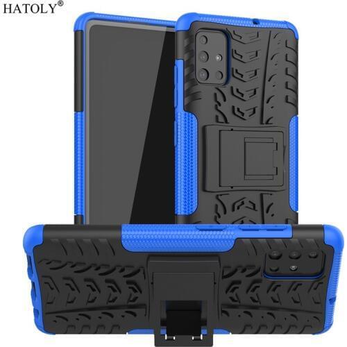 For Samsung Galaxy A51 Case Cover Anti-knock Heavy Duty Armor Back Cover For Samsung A51 TPU Silicone Phone Case For Samsung A51