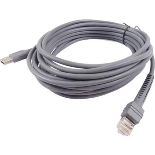 5M USB to RJ45 Cable for Symbol Motorola LS2208 LS4278 LS7808 M2007 M2004 M2005 CBA-U01-S07ZAR Barcode Scanner