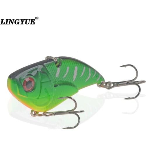 LINGYUE Long Shot Hard VIB Fishing Lure Ultrathin Body Shaking Wobblers Isca Artificial Pike Bass Crankbait 5.1cm 14.5g Baits