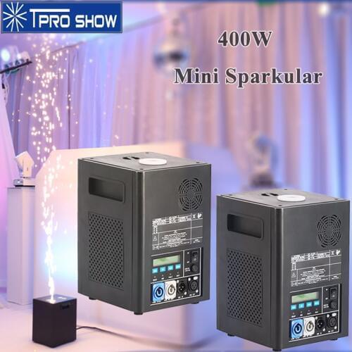 2pcs Mini Sparklers Spark Machine 400W Fountain Pyrotechnics Cold Fireworks Remote Dmx Control for Stage Wedding Lighting T Show