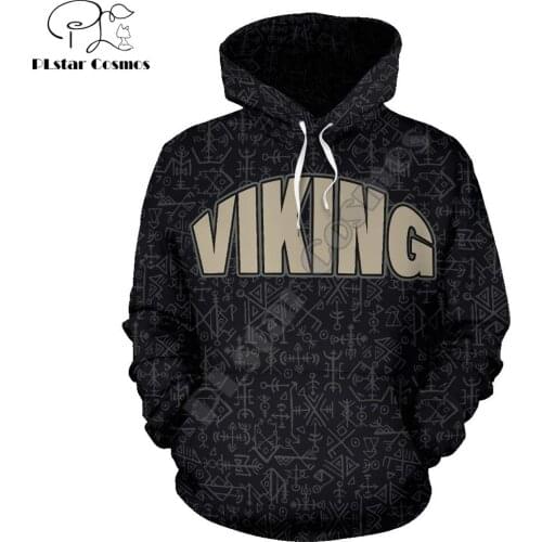 Viking Pullover Hoodie Compass Vegvisir Runes 3D Printed Mens Zip Up Hoodie Harajuku Streetwear Unisex Casual Jacket Tracksuits
