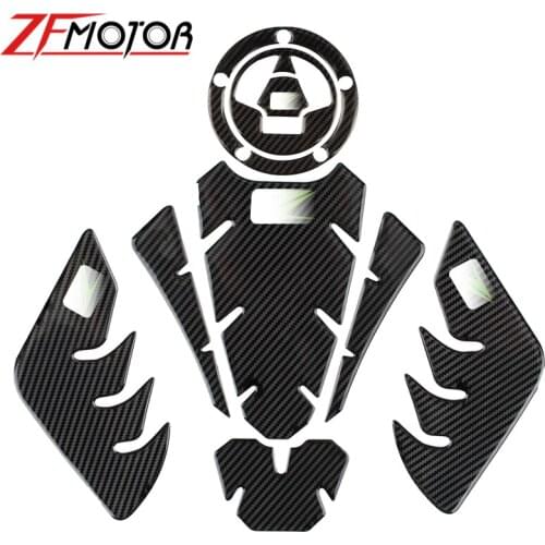 New Motorcycle Tank Pad Protector Sticker Decal Gas Fuel Knee Grip Traction Side For Kawasaki Z1000 Z1000SX ZX-6R ZX-10R ER6N/F