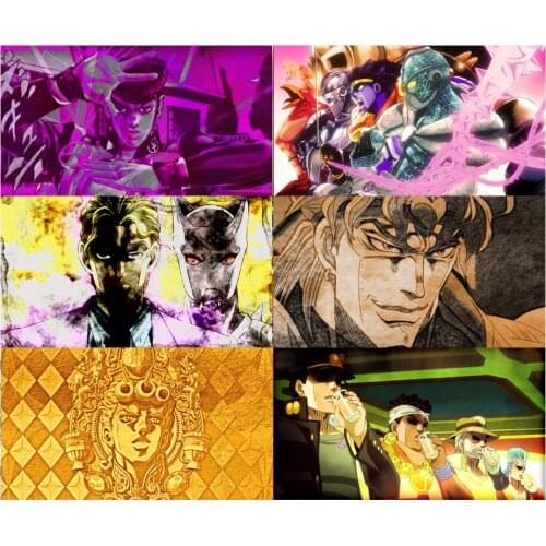 Limited Anime Wall Art Poster JJBZ Jojos Bizarre Adventure Digital Large Canvas Artwork,20 x 28 Inches,No Frame