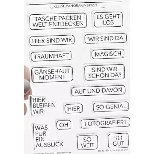 German Transparent Clear Silicone Stamp Seal for DIY scrapbooking photo album Decorative clear stamps c18