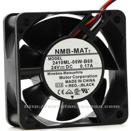 NEW NMB-MAT Minebea 2410ML-05W-B69 24V 0.17A 60*25 FOR Yasukawa cooling fan