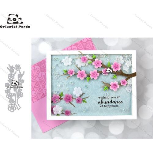 New Dies For 2020 Peach blossom Metal Cutting Dies diy Dies photo album cutting dies Scrapbooking Stencil Die Cuts Card Making