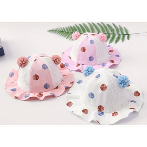 New style spring Summer thin mesh Baby Hat boy girl sunshade hat lovely fisherman basin hat Bonnet funny wrap cap