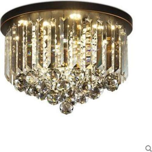 Postmodern ceiling lamp led retro black bedroom round home door light American minimalist bedroom lamp led ceiling fixture lamps