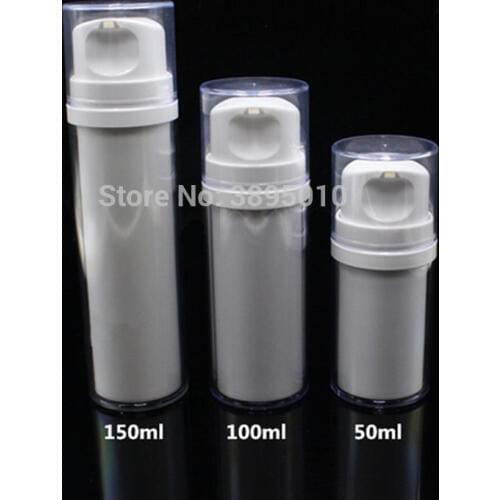 50/100/150ml Empty Cosmetic Container With Cream Pump White Skin Care Cream Lotion Cosmetics Empty Pressed Bottle F690