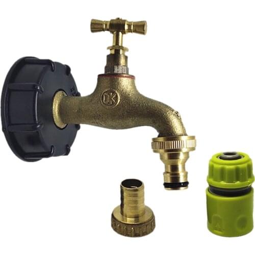 Ton Barrel Valve Adapter Nozzle Barrel Nozzle Connector Brass Faucet Pacifier Garden Pipe Connector Tonnage Barrel Fittings