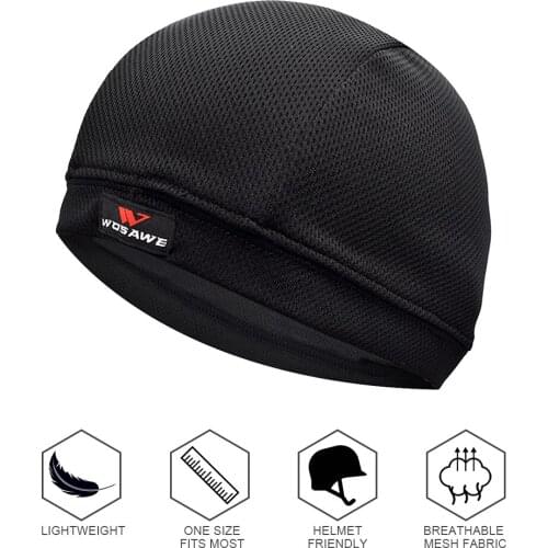 Bike Helmet Liner Cap Hat Ultralight Quick Drying Bicycle Cycling Beanie Hat Balaclava Headwear Moto Skating Running Sports Cap