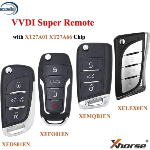 XEDS01EN/XEMQB1EN/XEFO01EN XELEXOEN VVDI Super Remote with XT27A01 XT27A66 Chip Work for VVDI2 /VVDI MINI Key Tool