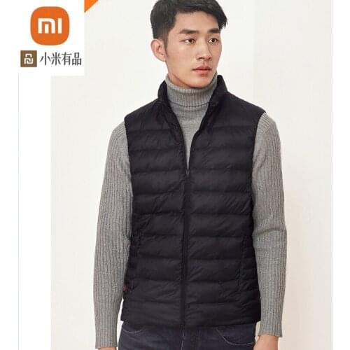 New Arrival Xiaomi youpin heated down vest Graphene temperature controlled heating 4 gear 90% White goose down machine wash