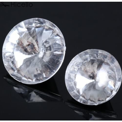 10sets Crystal Buckles Acrylic Diamond Nails Buttons Decorative Sewing Furniture Knot 25mm/30mm rhinestone buttons Hicello