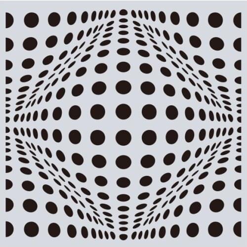 15*15 Geometry Layering Stencils for Diy scrapbook/photo album Decorative Embossing Painting Drawing stencil,home decor