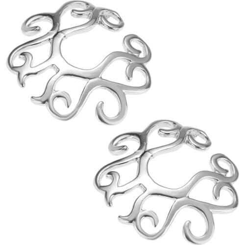 2Pcs Stainless Steel Fake Nipple Rings Adjustable - Non Pierced Cilp on Nipple Studs Body Jewellery No Piercing Ring
