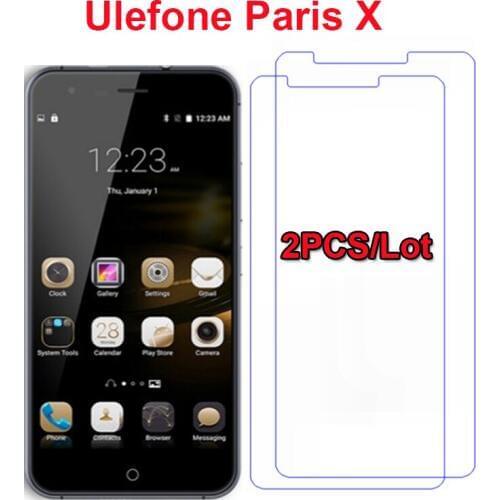 2PCS UleFone Paris X Tempered Glass Scratch Proof Ultra-thin High Clear Front Screen Protector Film for UleFone Paris X Glass