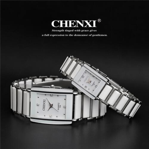 2018 CHENXI Watch Women Famous Watches Men Top Brand Luxury Wristwatch Male Female Clock Quartz Wrist Watch Ceramic Quartz watch