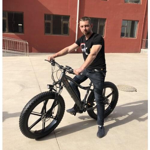 26 Inches Snow Bike Aluminum Lithium Battery Electric Vehicle 4.0 Fat Tires Electric Mountain Bike Electric Bicycle Ebike
