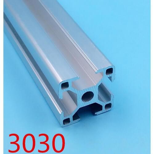 3030 Aluminum Profile 3030 Extrusion European Standard Anodized Linear Rail Aluminum Profile 3030 CNC 3D Printer Parts
