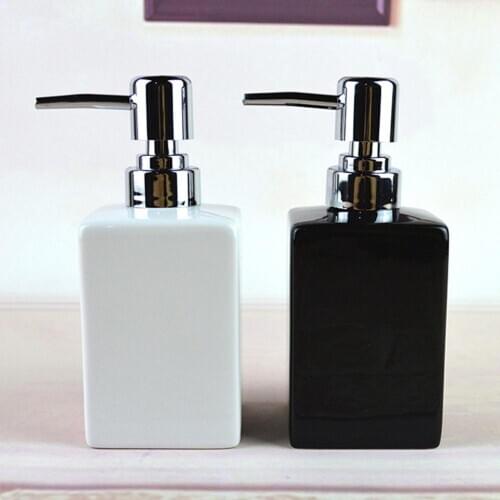 320ml Bathroom Kitchen Ceramic Lotion Liquid Soap Dispenser Bottle ContainerWidely used in kitchen bathroom laundry beauty salon