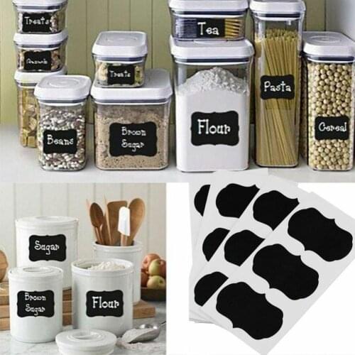 36pcs Chalkboard Label Stickers Set with Chalk Pen Gadgets Bottle Food Blackboard Accessories Container Cans Jars Kitchen J5B8