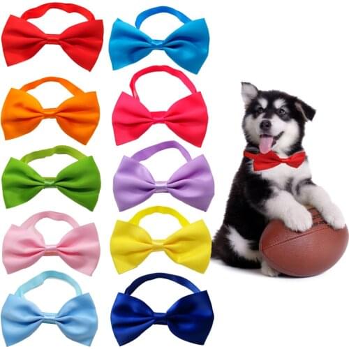 1 Piece Adjustable Dog Cat Bow Tie Neck Tie Pet Dog Bow Tie Puppy Bows Pet Bow Tie Different Colors Supply 23