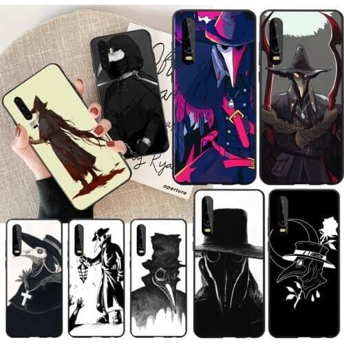 PENGHUWAN Plague Doctor Soft black Phone Case for Huawei Honor 20 10 9 8 8x 8c 9x 7c 7a Lite view pro