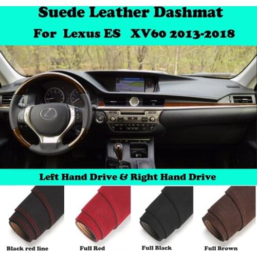 For Lexus ES XV60 ES350 ES300h 2013 2014-2018 Suede Leather Dashmat Dashboard Cover Pad Dash Mat Car-Styling Carpet Accessories