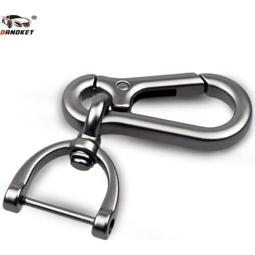 Dandkey Metal Key Ring Holder Fashion Remote Car Keychain Multi-function For Toyota VW BMW Saab Cadillac Jeep Dodge Benz Keyring