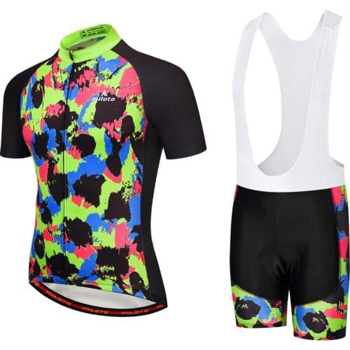 Miloto Pro Cycling Jerseys Set Summer Cycling Wear Mountain Bike Clothes Bicycle Clothing MTB Bike Clothing Cycling Suit