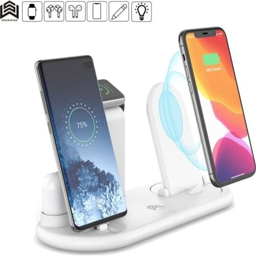 Seven-in-one Portable Wireless Charging Multi-function Wireless Charging Stand Wireless Earphone All-round Charging Base