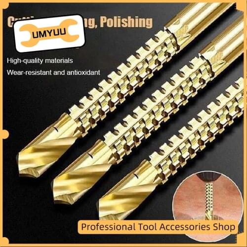 UMYUU 6pcs Cobalt Drill Bit Set Spiral Screw Metric Composite Tap Drill Bit Tap Twist Drill Bit Set Metal Specia