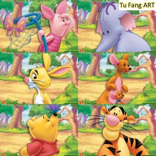 Disney Anime Wall Art Canvas Painting Winnie The Pooh and Tigger Posters and Prints Room Decor Pictures for Home Decoration