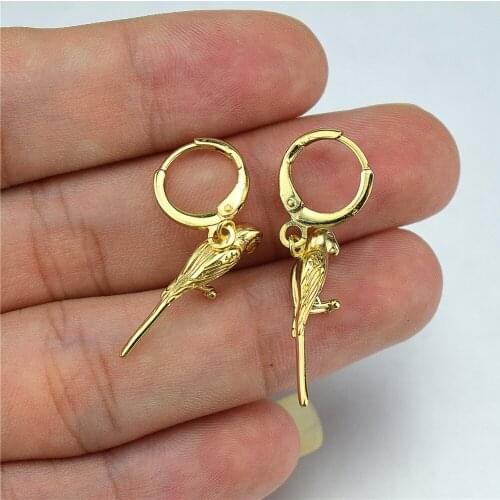 2021 new electroplating AAA micro cubic zirconia inlaid animal magpie Bird Earrings Jewelry womens gifts mens gifts