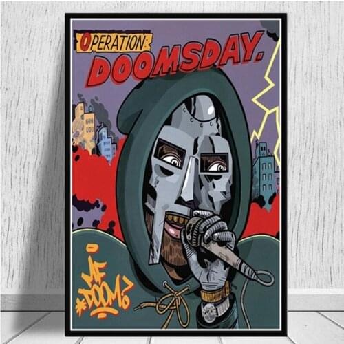 Poster Prints Madvillain MF Doom Madlib Hip Hop Rap Music Album Star Art Canvas Painting Wall Pictures Home Decor cuadros