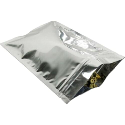 100PCS Flat Aluminum Foil Sealing Bags Pouches Food Grade Package Resealable For Snack, Tea, Jewelry Making, Crafts
