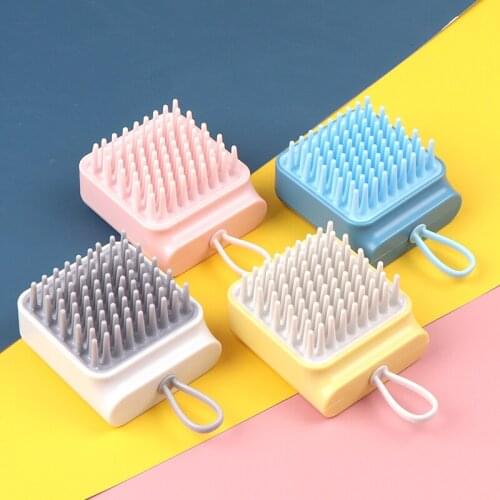Silicone Head Body Massager Washing Comb Body Shower Brush Bath Spa Slimming Massage Brush Shampoo Scalp Massage Brush Hair