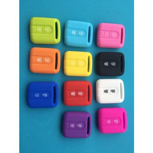 New Car Key Flat Square Silicone Case For Nissan Qashqai Micra Navara Almera Note Fob Rubber Cover 2 Button Remote Key Shell