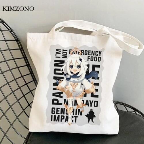 Genshin Impact shopping bag tote grocery recycle bag shopper shopper shopping bag sacola string sacolas