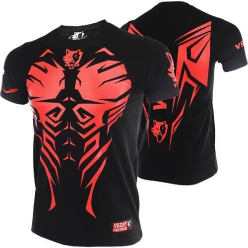 VSZAP Shadow Hunter Short - sleeve T-shirt fight MMA fighting fitness muscle Thai boxing training
